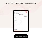 Children's Hospital Doctors Note