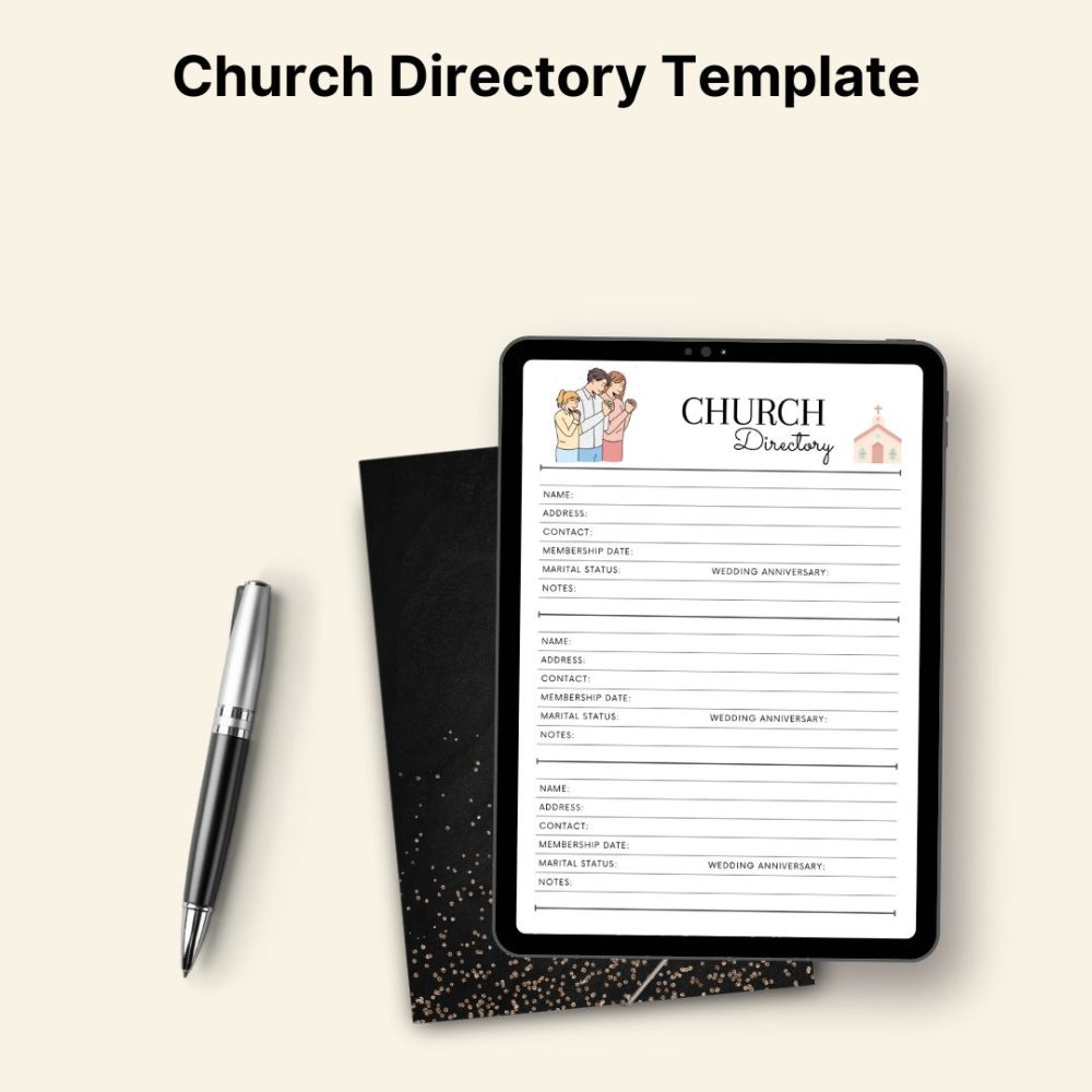 Church Directory Template PDF