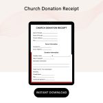 Church Donation Receipt