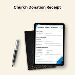 Church Donation Receipt PDF