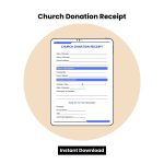 Church Donation Receipt Word
