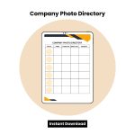 Company Photo Directory Word