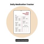 Daily Medication Tracker Word