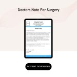 Doctors Note For Surgery