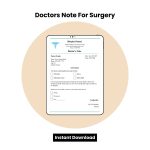 Doctors Note For Surgery Word