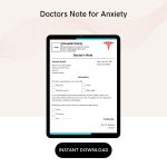 Doctors Note for Anxiety