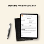 Doctors Note for Anxiety PDF
