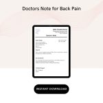 Doctors Note for Back Pain