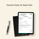 Doctors Note for Back Pain PDF