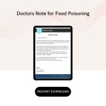 Doctors Note for Food Poisoning