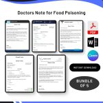 Doctors Note for Food Poisoning in PDF & Word