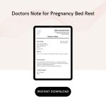 Doctors Note for Pregnancy Bed Rest