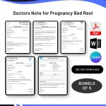 Doctors Note for Pregnancy Bed Rest in PDF & Word