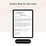 Doctors Note for Sick Leave