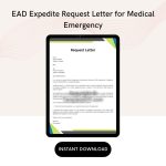 EAD Expedite Request Letter for Medical Emergency