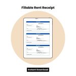 Fillable Rent Receipt Word