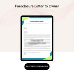 Foreclosure Letter to Owner