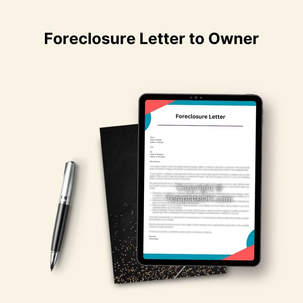 Foreclosure Letter to Owner PDF