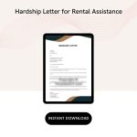 Hardship Letter for Rental Assistance