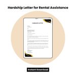 Hardship Letter for Rental Assistance Word