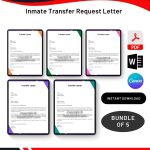 Inmate Transfer Request Letter in PDF & Word