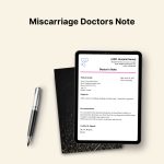Miscarriage Doctors Note PDF