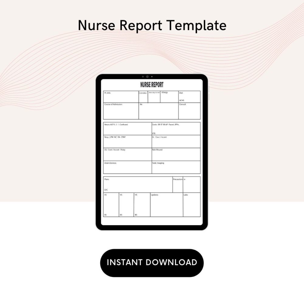 Nurse Report Template