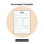 Nurse Report Template Word