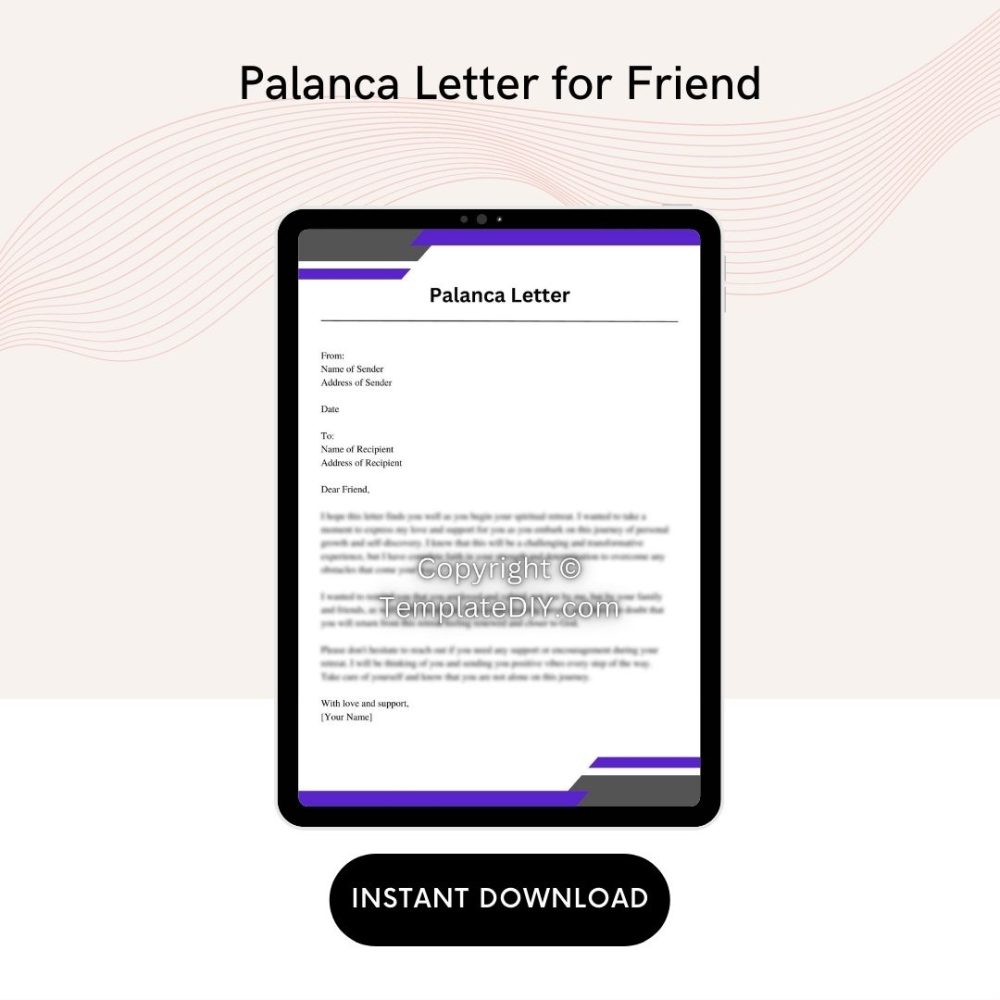 Palanca Letter for Friend