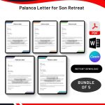 Palanca Letter for Son Retreat in PDF & Word