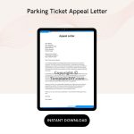 Parking Ticket Appeal Letter