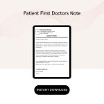 Patient First Doctors Note