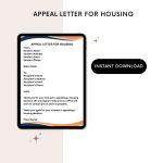 Printable Appeal Letter for Housing