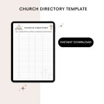 Printable Church Directory Template