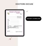 Printable Doctors Excuse