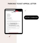 Printable Parking Ticket Appeal Letter