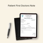 Printable Patient First Doctors Note