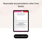 Reasonable Accommodation Letter from Doctor