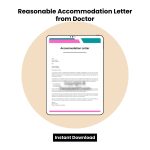 Reasonable Accommodation Letter from Doctor Word