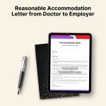 Reasonable Accommodation Letter from Doctor to Employer PDF