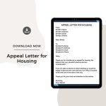 Sample Appeal Letter for Housing