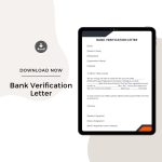 Sample Bank Verification Letter