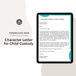 Sample Character Letter for Child Custody