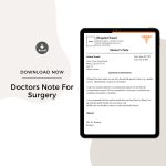 Sample Doctors Note For Surgery