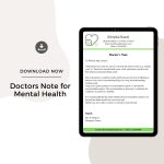 Sample Doctors Note for Mental Health