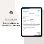 Sample Doctors Note for Stress and Anxiety