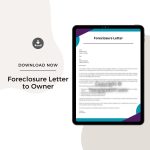 Sample Foreclosure Letter to Owner