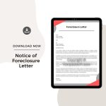 Sample Notice of Foreclosure Letter