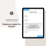 Sample Palanca Letter for Friend