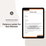 Sample Palanca Letter for Son Retreat